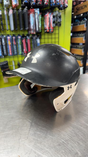 Vist Large View of Product Image Which is Used Under Armour BATTING HELMET Batting Helmet No Mask Black MD