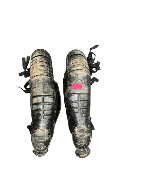 Vist Large View of Product Image Which is Used Rawlings LOBSTER Catchers Leg Guards Black Adult