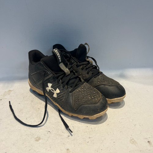 Vist Large View of Product Image Which is Used Under Armour LEADOFF BB/SB Cleats Black Senior 8