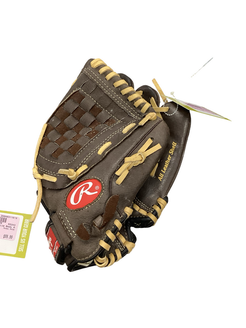 Vist Large View of Product Image Which is Used Rawlings SURE CATCH BB/SB Glove RH Throw Brown 11 1/2"