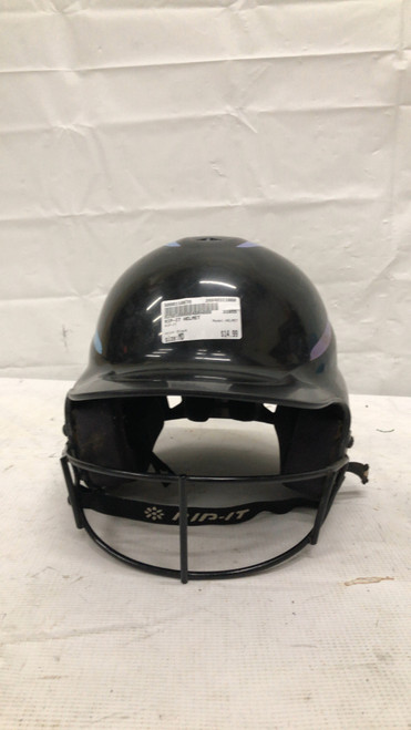 Vist Large View of Product Image Which is Used RIP-IT HELMET Batting Helmet w/Mask Black MD