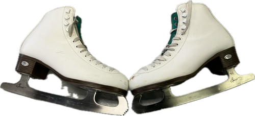 Vist Large View of Product Image Which is Used Riedell 110W OPAL WomensFigure Skate White Senior 8