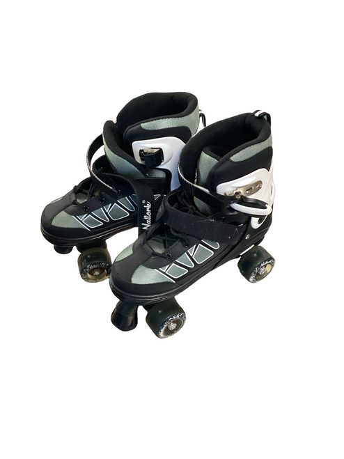 Vist Large View of Product Image Which is Used NATTORK SZ 35-38 Senior Roller Quad Skates Black Senior 8