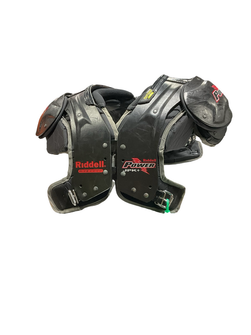 Vist Large View of Product Image Which is Used Riddell JPK + W/ BACKPLATE FB Shoulder Pads Black MD