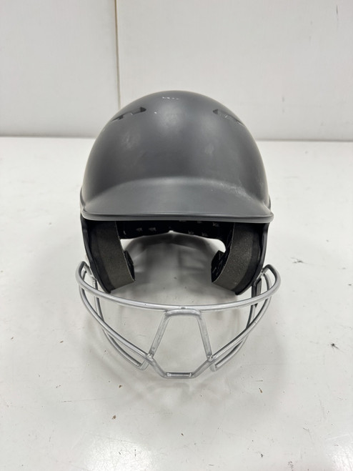 Vist Large View of Product Image Which is Used Victus TEAM JR 6 1/2-7 1/2 Batting Helmet w/Mask Black One Size