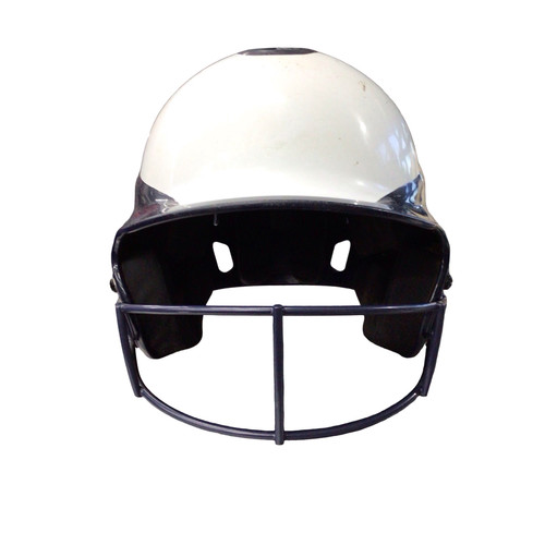 Vist Large View of Product Image Which is Used RIP-IT BATTING HELMET W/ MASK Batting Helmet w/Mask Navy And White XL