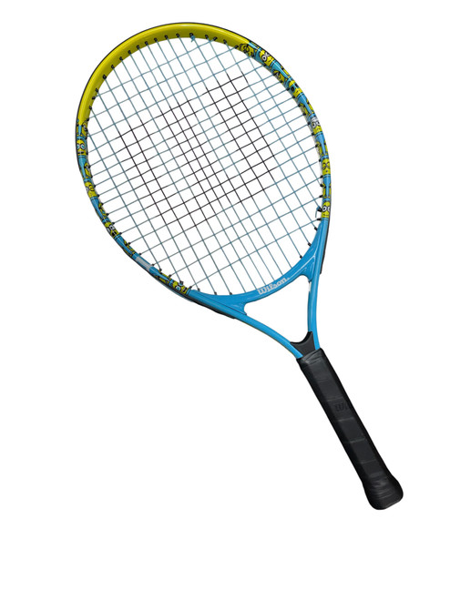 Vist Large View of Product Image Which is Used Wilson MINIONS Junior Tennis Racquet Royal Blue 23"