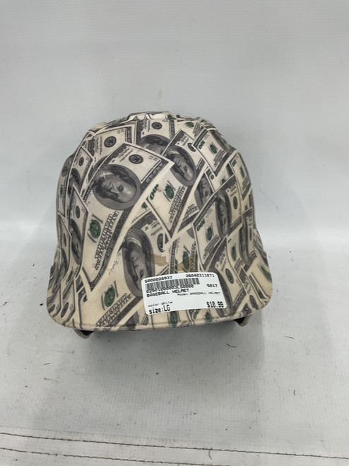 Vist Large View of Product Image Which is Used BASEBALL HELMET Batting Helmet w/Mask White LG