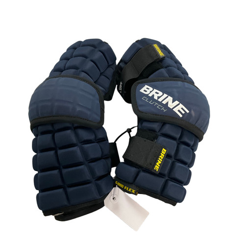 Vist Large View of Product Image Which is Used Brine CLUTCH Lacrosse Arm Pads/Guards Navy Blue LG