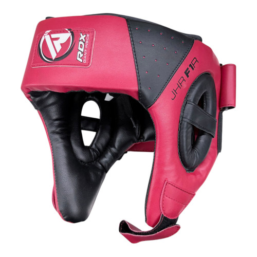 Vist Large View of Product Image Which is Used RDX JHR F1R Boxing Headgear Red And Black