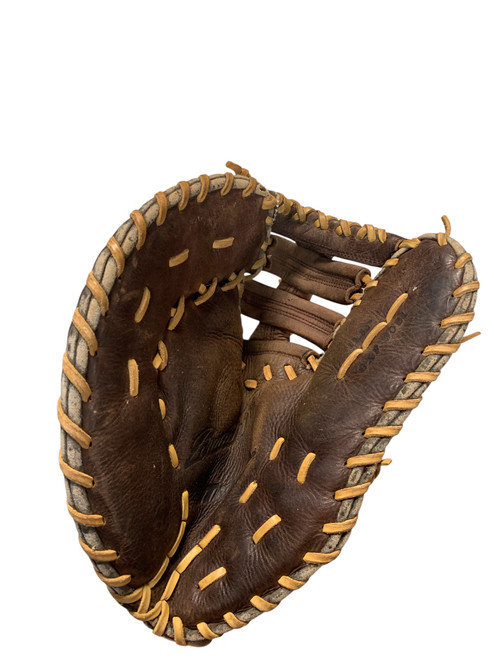 Vist Large View of Product Image Which is Used Mizuno FRANCHISE 1ST BASE MITT 12.5 BB/SB First Base LH Throw Brown 12 1/2"
