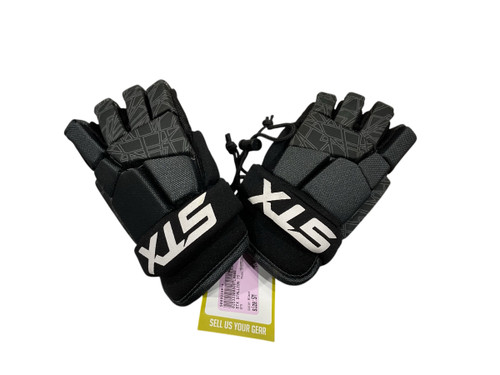 Vist Large View of Product Image Which is Used STX STALLION 75 Lacrosse Gloves Junior Black SM