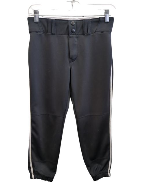 Vist Large View of Product Image Which is Used Champro BLACK W/WHITE PIPE BB/SB Pant Girls Black SM
