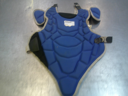 Vist Large View of Product Image Which is Used Wilson CHEST Catchers Chest Protector Royal Blue Youth