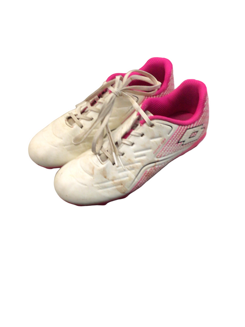 Vist Large View of Product Image Which is Used Soccer Cleats White Junior 02.5