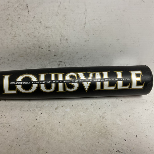 Vist Large View of Product Image Which is Used Louisville Slugger Meta BBMTB3-25 High School -3 Baseball Bat Black And Wine Red 33"