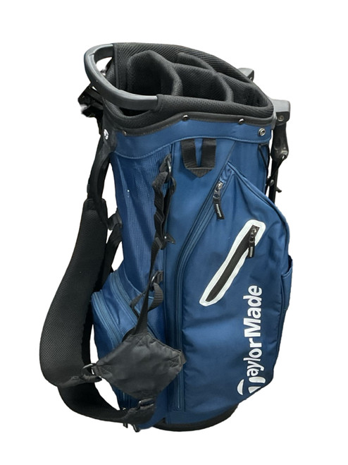 Vist Large View of Product Image Which is Used Taylormade FLEXTECH STAND BAG Mens Stand Bag Navy Blue