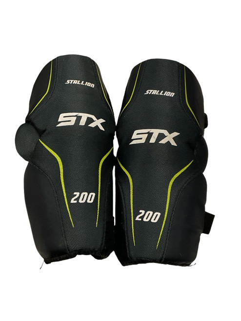 Vist Large View of Product Image Which is Used STX STALLION 200 Lacrosse Arm Pads/Guards Black MD