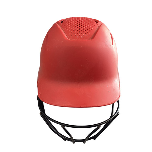 Vist Large View of Product Image Which is Used Evoshield HELMET W/MASK Batting Helmet w/Mask Red MD
