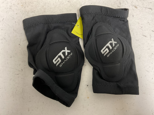 Vist Large View of Product Image Which is Used STX SHADOW Lacrosse Arm Pads/Guards Black Senior