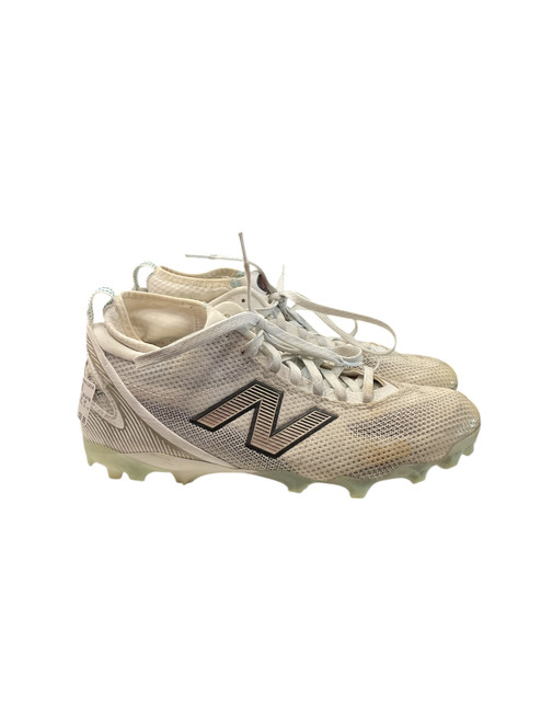 Vist Large View of Product Image Which is Used New Balance FREEZE SZ 10 LAX Cleats Mens White Senior 10