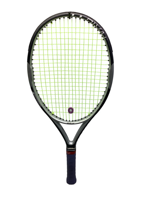 Vist Large View of Product Image Which is Used Wilson H-RIVAL Adult Tennis Racquet Grey 4 3/8"
