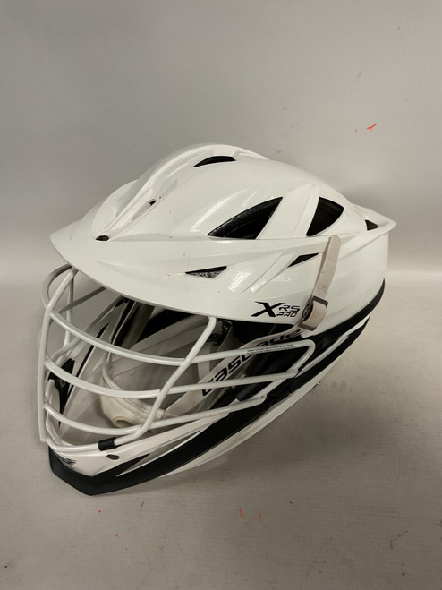 Vist Large View of Product Image Which is Used Cascade XRS PRO Lacrosse Helmet White One Size