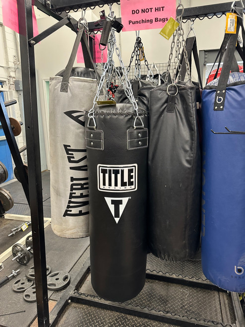 Vist Large View of Product Image Which is Used Title 100LB HEAVY BAG Boxing Heavy Bag Black 100 lb