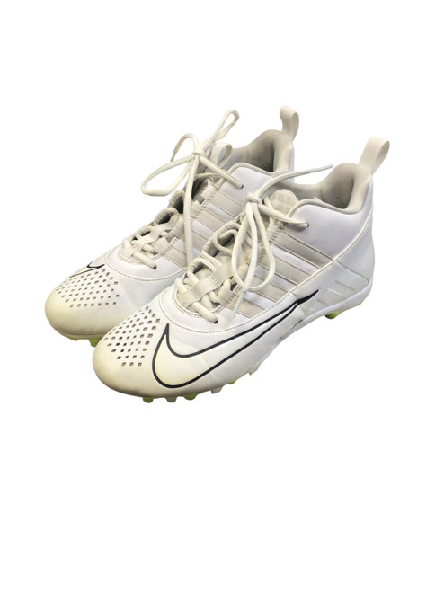 Vist Large View of Product Image Which is Used Nike LAX Cleats Mens White Senior 6.5