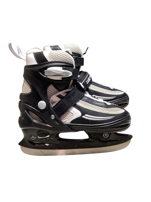 Vist Large View of Product Image Which is Used Lake Placid 1-4 Boys Softboot Skate Black Adjustable