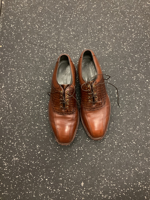 Vist Large View of Product Image Which is Used Foot Joy Mens Golf Shoes Brown Senior 9