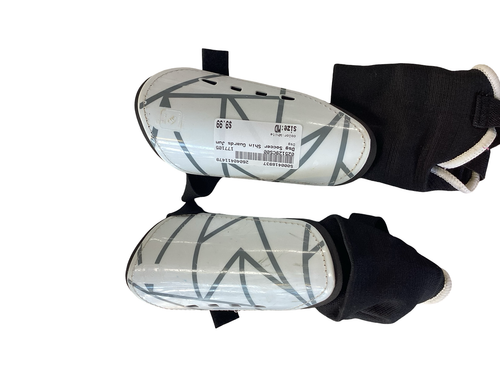 Vist Large View of Product Image Which is Used Dsg Soccer Shin Guards Junior White MD