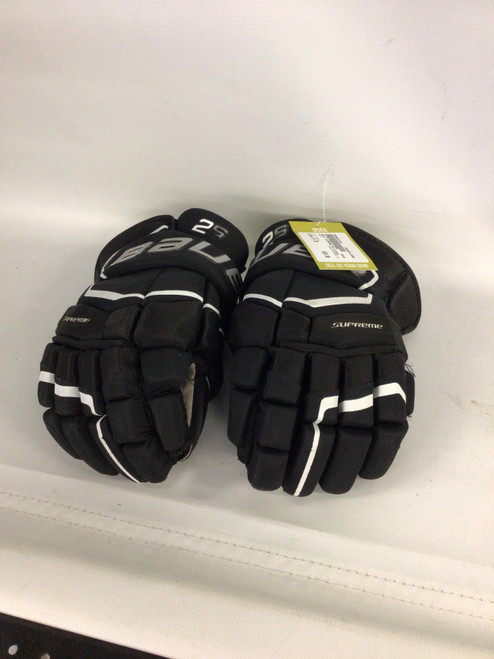 Vist Large View of Product Image Which is Used Bauer SUPREME 2S Senior Gloves Black 14"