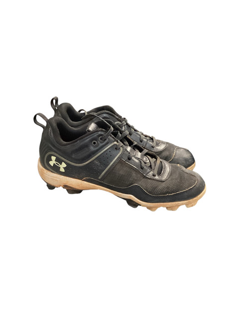 Vist Large View of Product Image Which is Used Under Armour GLYDE 8.5 BB/SB Cleats Black Senior 8.5