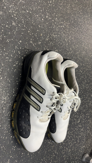 Vist Large View of Product Image Which is Used Adidas Mens Golf Shoes White Senior 12