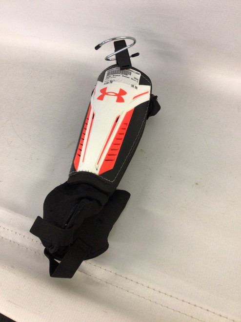 Vist Large View of Product Image Which is Used Under Armour Soccer Shin Guards Adult White MD