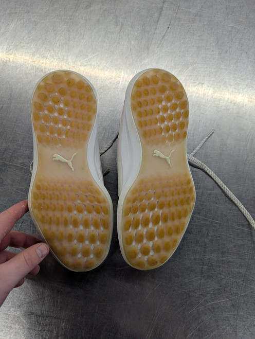 Vist Large View of Product Image Which is Used Puma Womens Golf Shoes White Senior 7