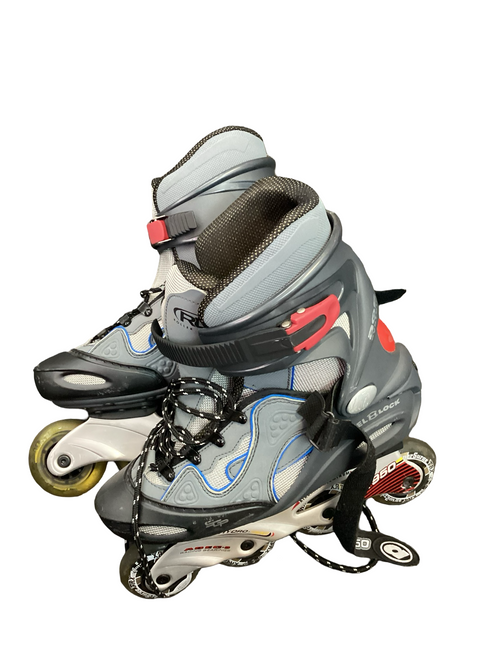 Vist Large View of Product Image Which is Used SGP LTX-950 ROLLERBLADES Senior Roller Quad Skates Grey Senior 9