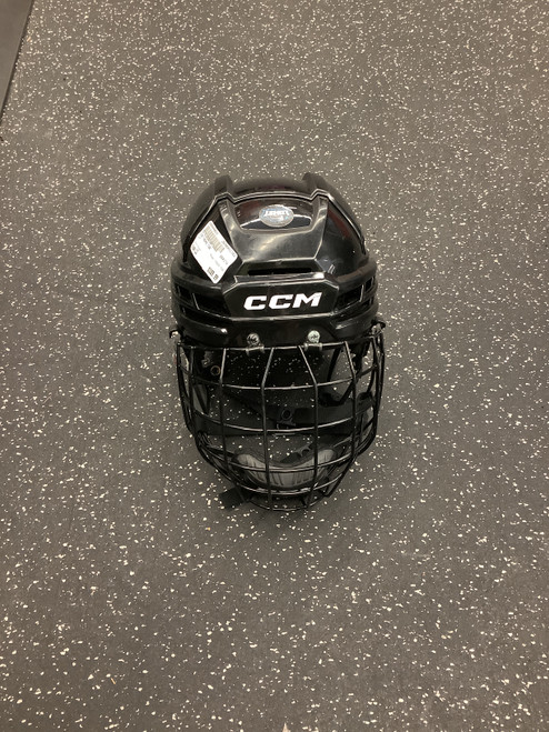 Vist Large View of Product Image Which is Used CCM TACKS 720 Helmet Cage Combo Black LG