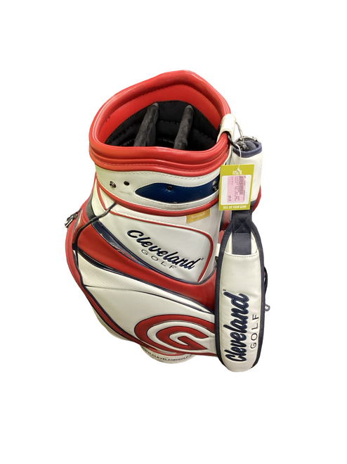 Vist Large View of Product Image Which is Used Cleveland CLEVELAND STAFF Mens Cart Bag White