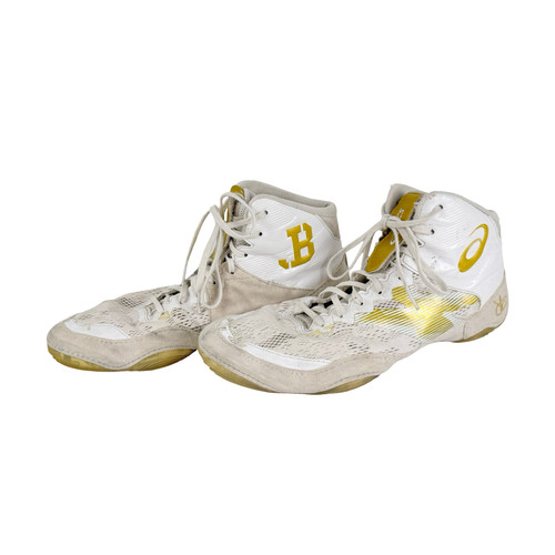 Vist Large View of Product Image Which is Used Asics JB ELITE Wrestling Shoes White Men's 10.5