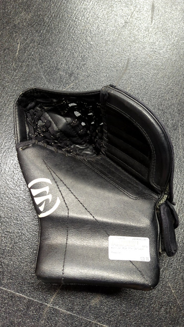 Vist Large View of Product Image Which is Used Warrior RG4 YTH CATCHER Youth Goalie Catcher Black