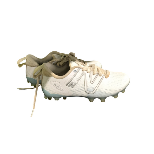 Vist Large View of Product Image Which is Used New Balance LAX Cleats Mens White Senior 4