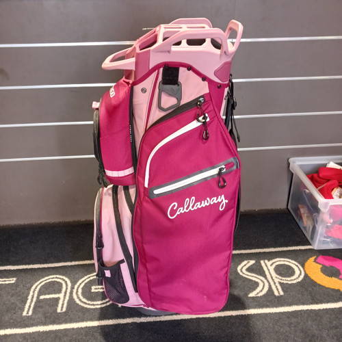Vist Large View of Product Image Which is Used Callaway CARGO WOMENS BAG Womens Cart Bag Maroon