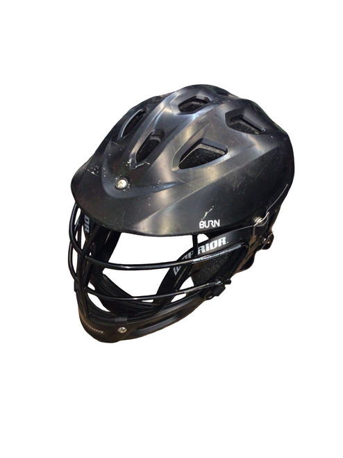 Vist Large View of Product Image Which is Used Warrior BURN Lacrosse Helmet Black One Size