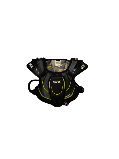 Vist Large View of Product Image Which is Used STX STALLION 200+ Lacrosse Shoulder Pads Black SM