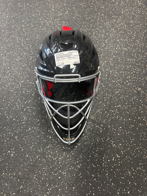 Vist Large View of Product Image Which is Used Under Armour UAHG2YVS-1 Catchers Helmet w/Mask Black S/M