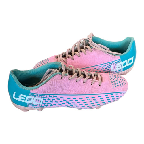 Vist Large View of Product Image Which is Used Leoci Soccer Cleats Pink Senior 7.5