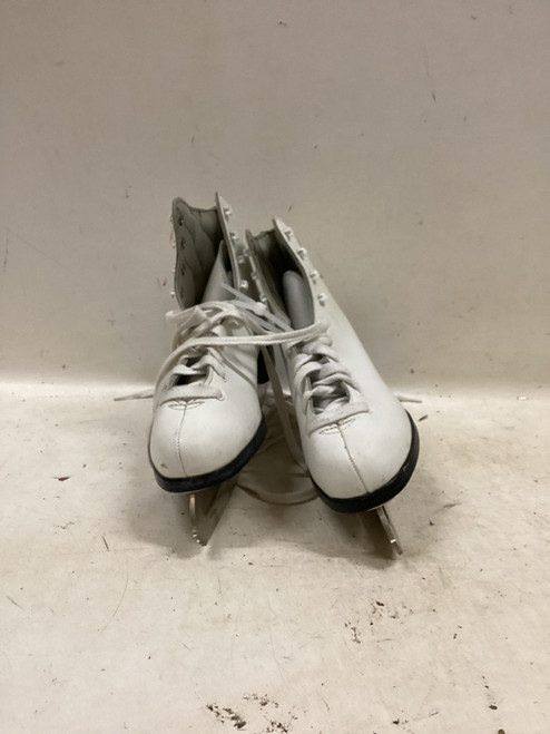 Vist Large View of Product Image Which is Used Lake Placid FIGURE SKATES WomensFigure Skate White Senior 8