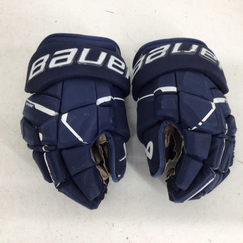 Vist Large View of Product Image Which is Used Bauer M5 PRO SR 14IN HOCKEY GLOVES Senior Gloves Navy Blue 14"